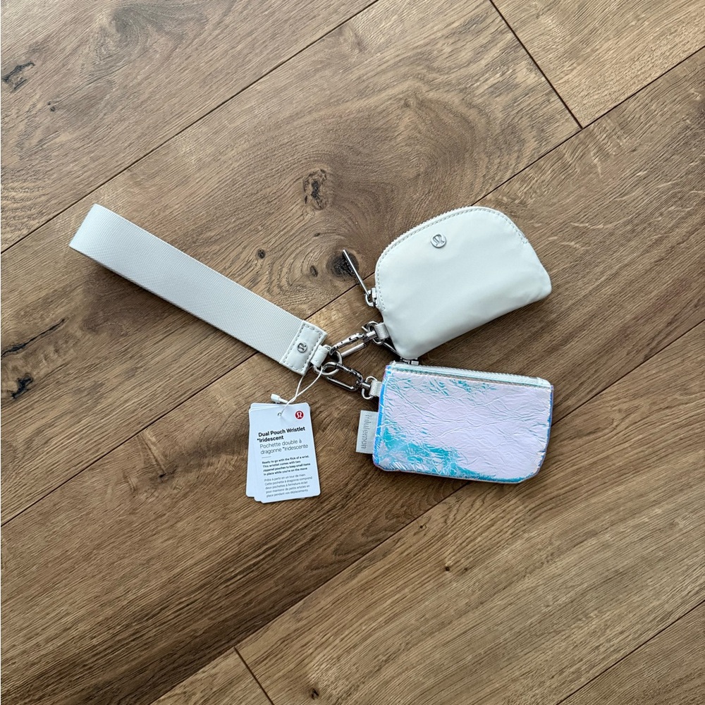 Lululemon dual pouch wristlet iridescent
